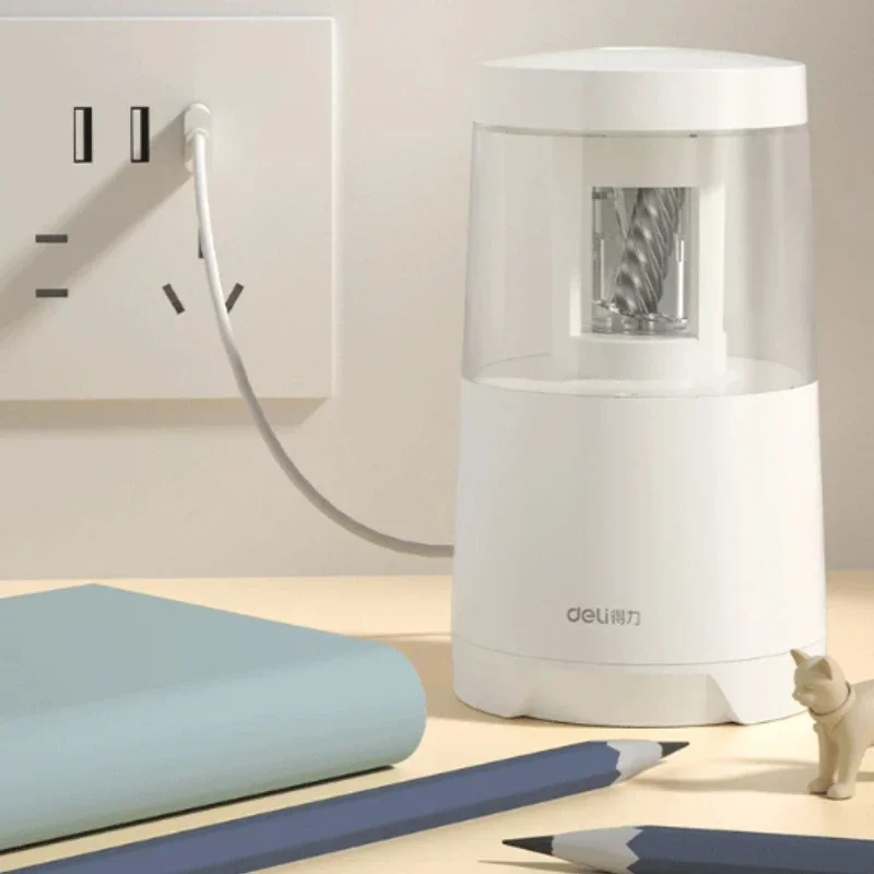 Electric Pencil Sharpener Usb - Sacapuntas eléctrico Deli, con doble fuente